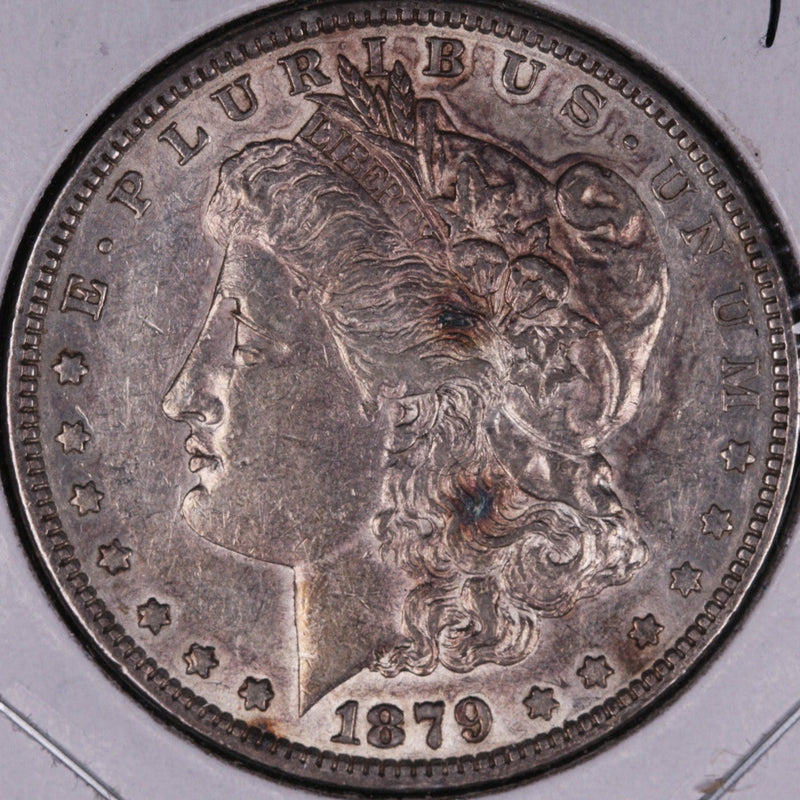 1879 Morgan Silver Dollar, Extra Fine Circulated Coin, Store