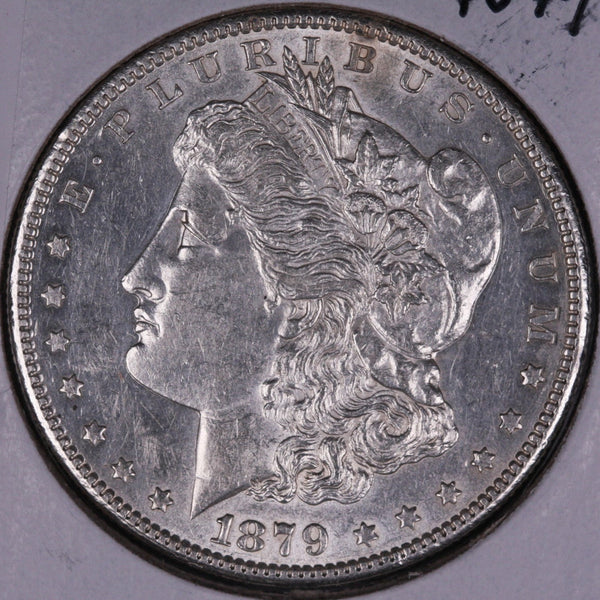 1879-S Morgan Silver Dollar, Mint State Uncirculated Coin, Store #DR0152