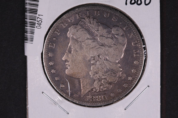 1880  Morgan Silver Dollar, Circulated Coin,  Store #04571
