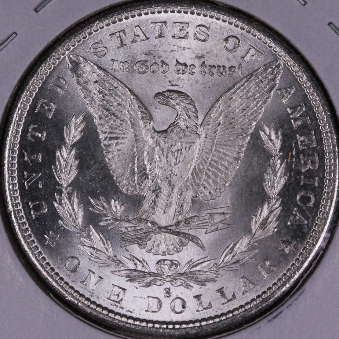 1880-S Morgan Dollar, Mint State Uncirculated Coin, Store #DR0163