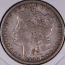 1880-S Morgan Silver Dollar, Very Good Circulated Coin, Store