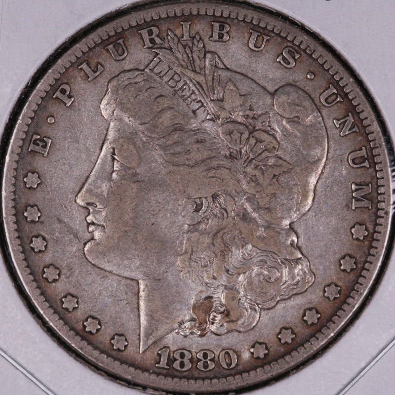 1880-S Morgan Silver Dollar, Circulated Coin,  Store