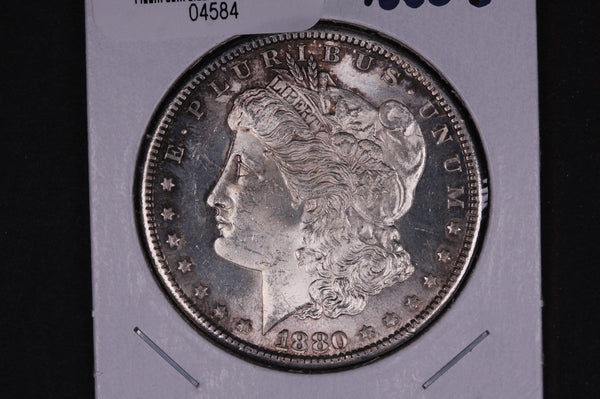 1880-S Morgan Silver Dollar, UN-Circulated Coin,  Store #04584