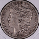 1881 Morgan Silver Dollar, Fine Circulated Coin, Store