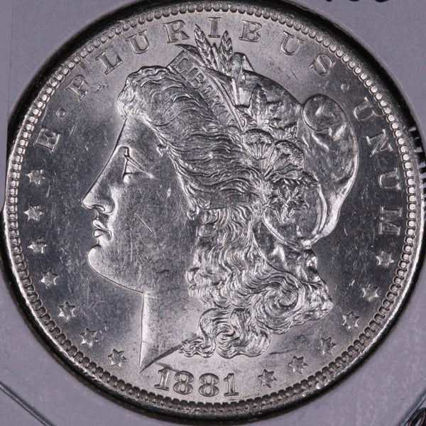 1881-O Morgan Silver Dollar, Gem Mint State Uncirculated Coin, Store #DR0175