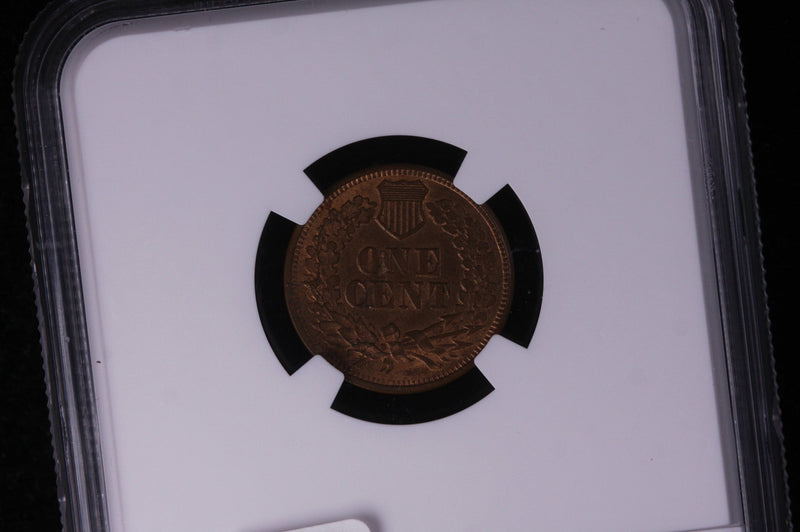 1866 Indian Head Cent, Choice Problem Free Coin. NGC MS66.