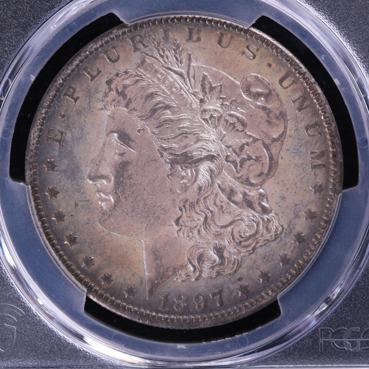 1897-O Morgan Silver Dollar, PCGS AU-55, Slider Coin, Store #DR0609.