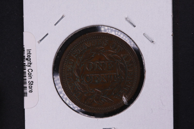 1846 Large Cent, Affordable Early Date Copper Cent. Available on-line Only.