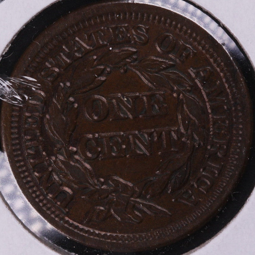 1847 Braided Hair Large Cent, Extra Fine Circulated Coin, Store #0969