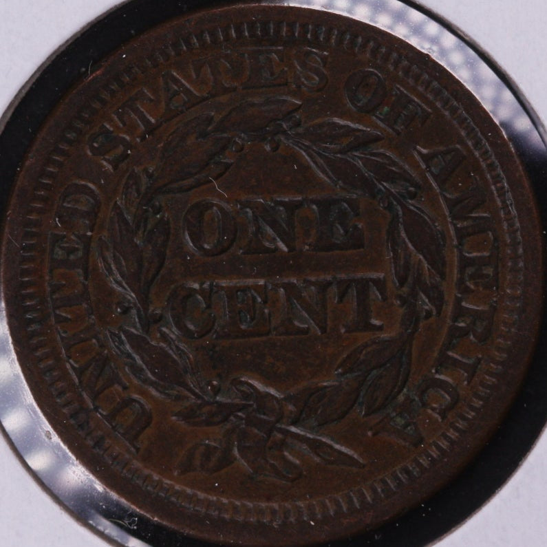 1847 Braided Hair Large Cent, Extra Fine Circulated Coin, Store #0970