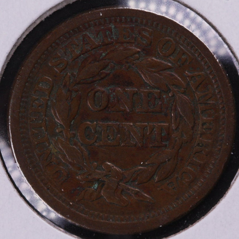 1849 Braided Hair Large Cent, Very Fine Circulated Coin, Store #0971