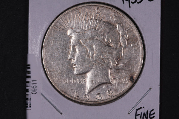 1935-S Peace Silver Dollar, Affordable Collectible Coin, Store #09511