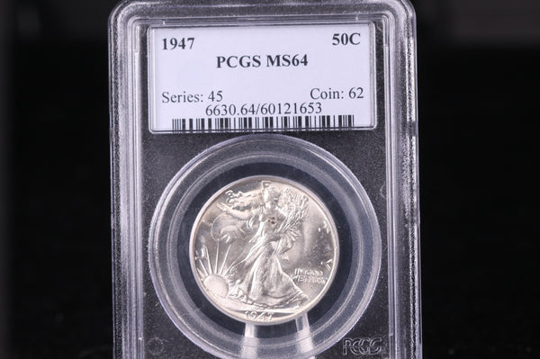 1947 Walking Liberty Half Dollar, Blast White. PCGS MS65. #00981