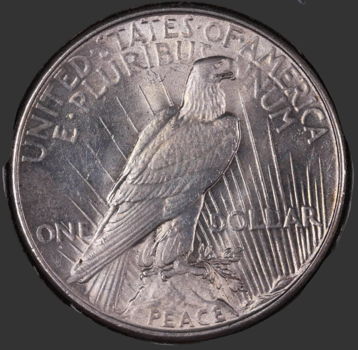 1935 Peace Silver Dollar, Mint State, Uncirculated Coin, Store #DR006.