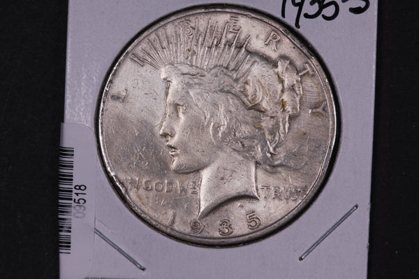 1935-S Peace Silver Dollar, Affordable Collectible Coin, Store #09518