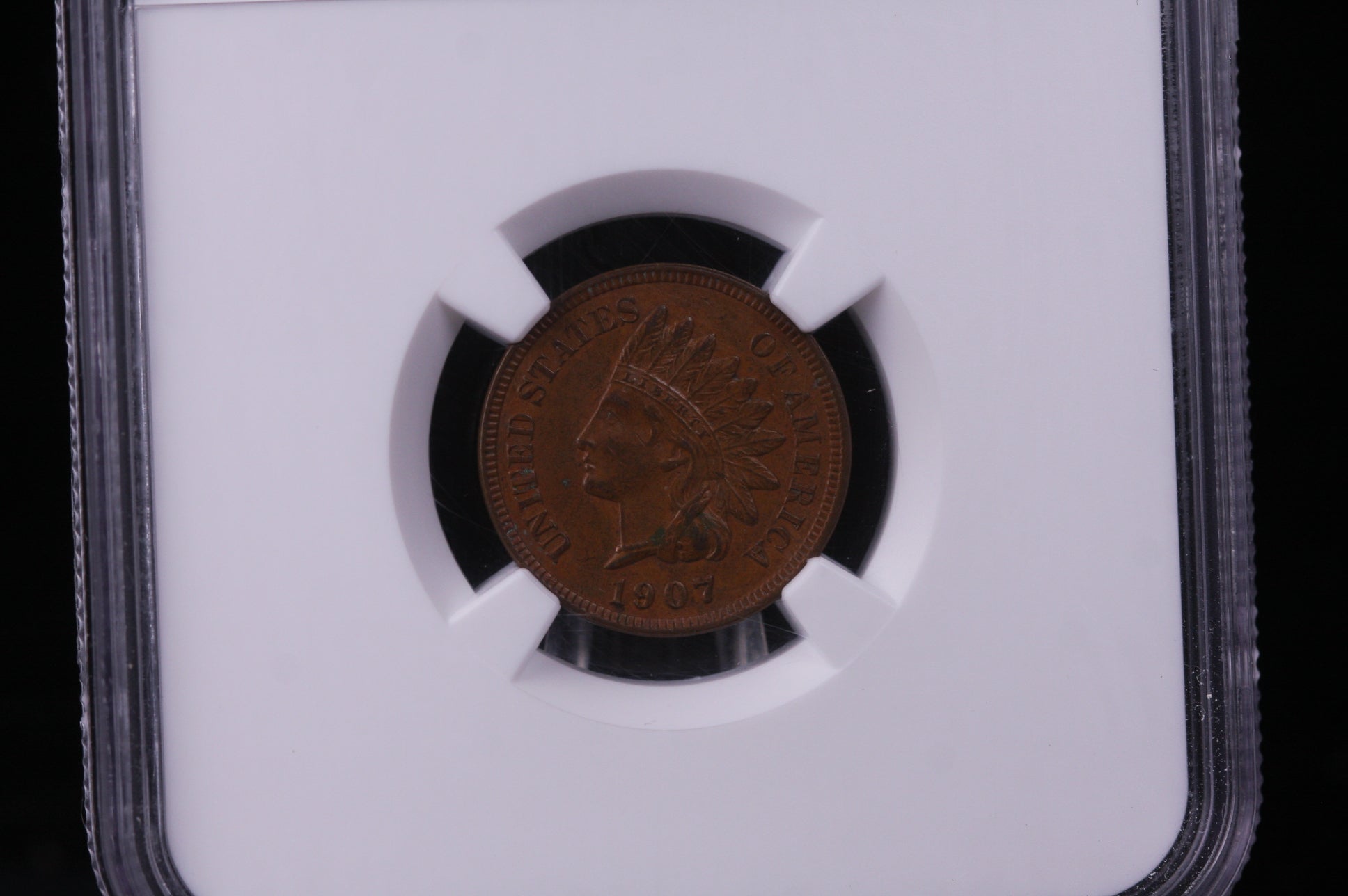 1907 Indian Head Cents. Choice Rich Brown. NGC Graded MS63. #0985