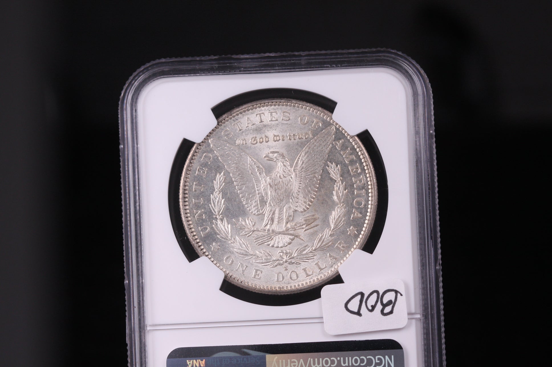 1891-S Morgan Silver Dollar, Nice White Coin. NGC MS-61. #00988