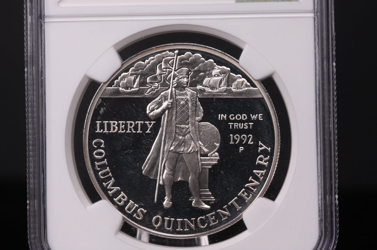 1992-P Columbus Commemorative. Silver $1. NGC PF-69 Ultra Cameo. #0338