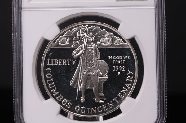 1992-P Columbus Commemorative. Silver $1. NGC PF-69 Ultra Cameo. #03383