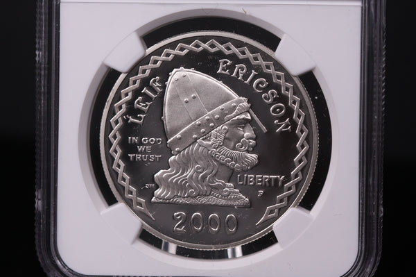 2000-P Leif Ericson Commemorative. Silver $1. NGC PF-69 Ultra Cameo #03385