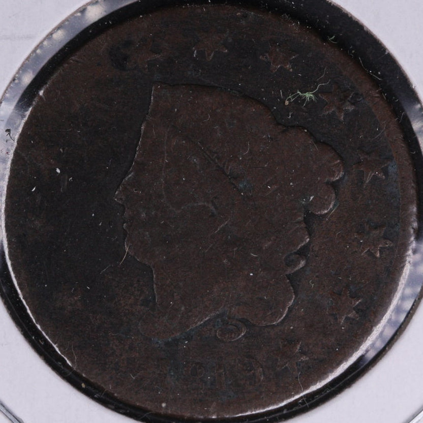 1819 Coronet Head Large Cent.  Good+ Circulated Coin, Store #09532