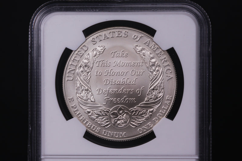 2010-W Disabled Veterans Commemorative. Silver $1. NGC MS-70.  Store