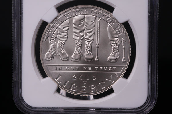 2010-W Disabled Veterans Commemorative. Silver $1. NGC MS-70.  Store #03390