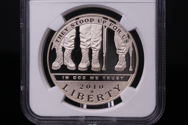 2010-W Disabled Veterans Commemorative. Silver $1. NGC PF-69 Ultra Cameo.  #03391