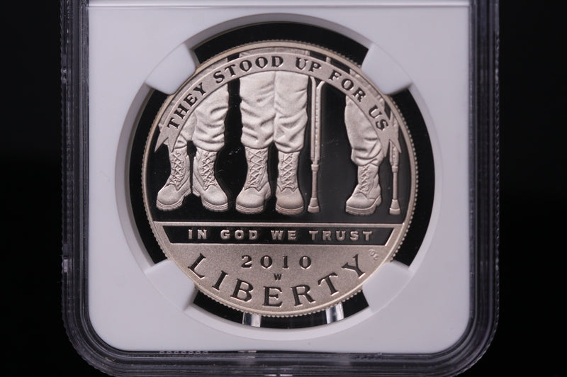 2010-W Disabled Veterans Commemorative. Silver $1. NGC PF-69 Ultra Cameo.