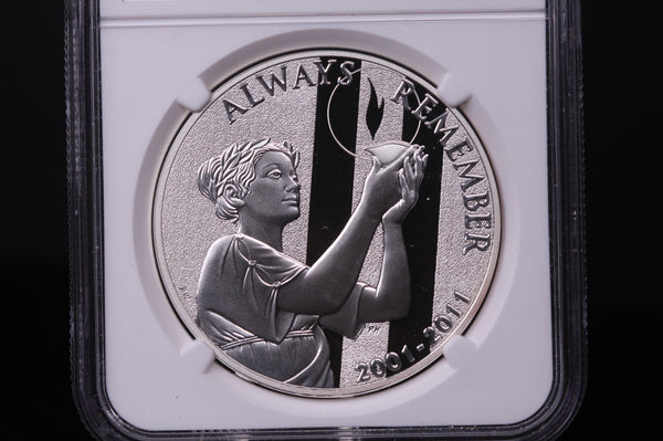 2011-W 9/11 10th Anniv. Commemorative. Silver $1.  NGC PF-70 Ultra Cameo.  #03395