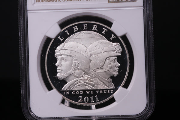 2011-P United States Army Commemorative. Silver $1.  NGC PF-69 Ultra Cameo.  #03396