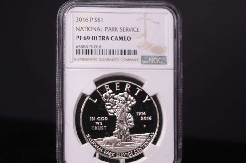 2016-P National Park Service Commemorative. Silver $1. NGC PF-69 Ultra Cameo.