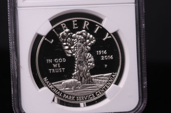 2016-P National Park Service Commemorative. Silver $1. NGC PF-69 Ultra Cameo.  #03400