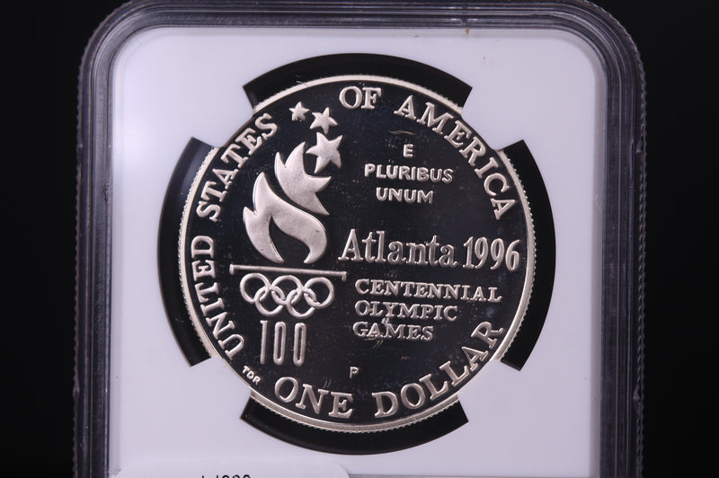 1996-P Olympics-High Jump Commemorative. Silver $1. NGC PF-68 Ultra Cameo.