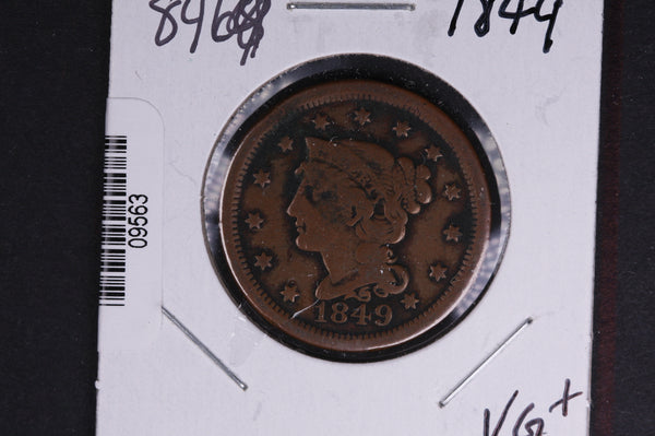 1849 Liberty Head Large Cent.  Affordable Collectible Coin. Store # 09563