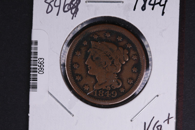 1849 Liberty Head Large Cent.  Affordable Collectible Coin. Store