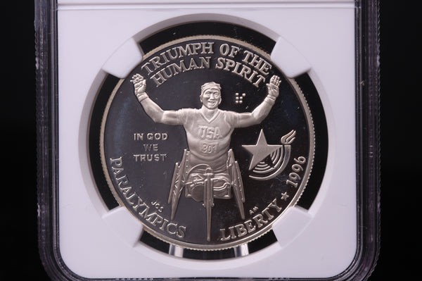 1996-P Olympics-Paralympics Commemorative. Silver $1. NGC PF-68 Ultra Cameo. #03373