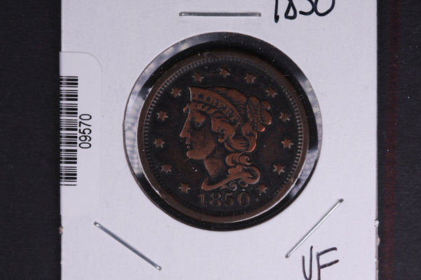 1850 Liberty Head Large Cent.  Affordable Collectible Coin. Store # 09570