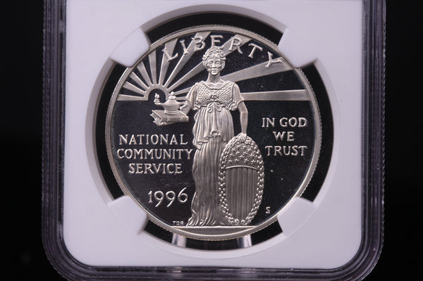 1996-S Community Service Commemorative.  Silver $1.  NGC PF-69 Ultra Cameo.  #03381