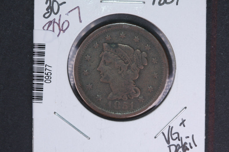 1851 Liberty Head Large Cent.  Affordable Collectible Coin. Store