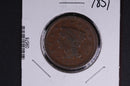 1851 Liberty Head Large Cent.  Affordable Collectible Coin. Store
