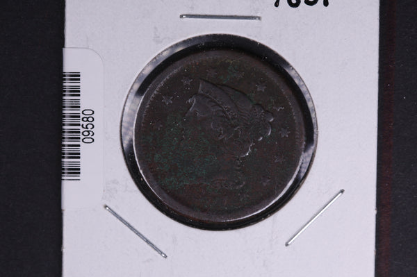 1851 Liberty Head Large Cent.  Affordable Collectible Coin. Store # 09580