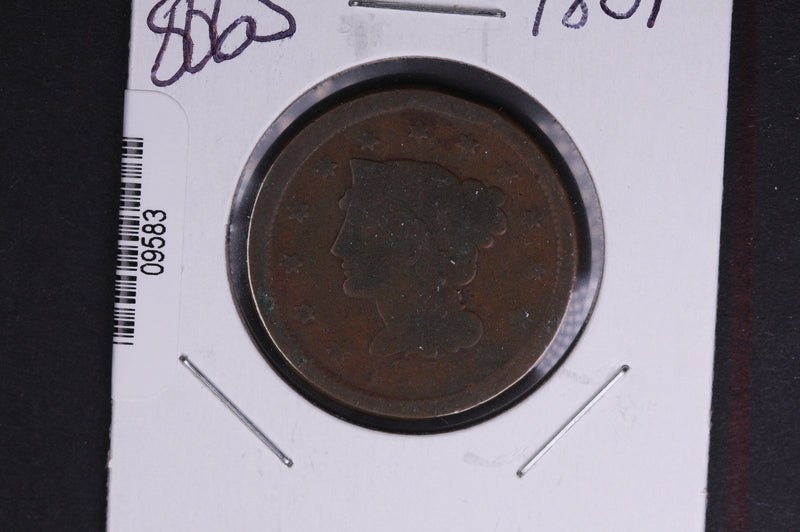 1851 Liberty Head Large Cent.  Affordable Collectible Coin. Store