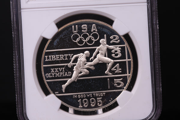 1995-P Olympics-Track & Field Commemorative. Silver $1. NGC PF-68 Ult Cameo. #03413