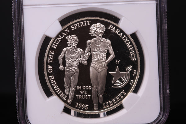 1995-P Olympics-Paralympics Commemorative. Silver $1. NGC PF-69 Ult Cameo. #03416