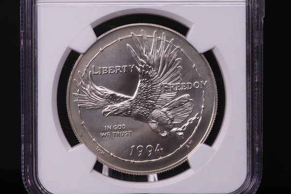 1994-W Prisoner of War Museum Commemorative. Silver $1. NGC MS-69. Store #03418