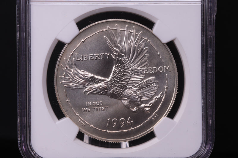 1994-W Prisoner of War Museum Commemorative. Silver $1. NGC MS-69. Store