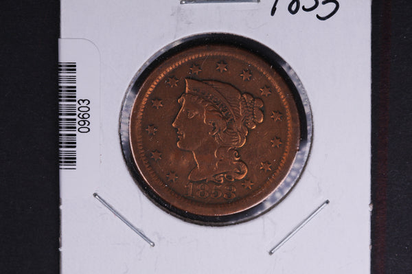 1853 Liberty Head Large Cent.  Affordable Collectible Coin. Store # 09603