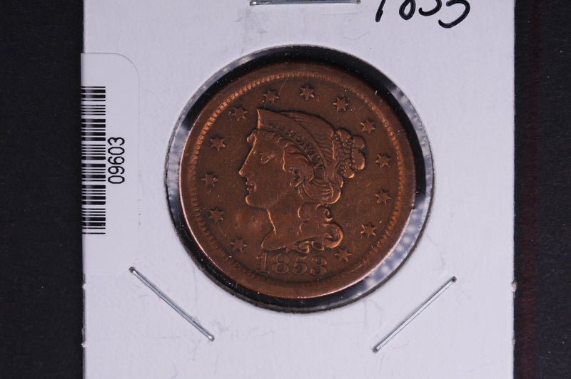 1853 Liberty Head Large Cent.  Affordable Collectible Coin. Store