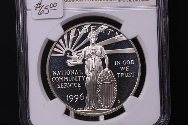 1996-S Community Service Commemorative.  Silver $1.  NGC PF-69 Ultra Cameo.  #03422